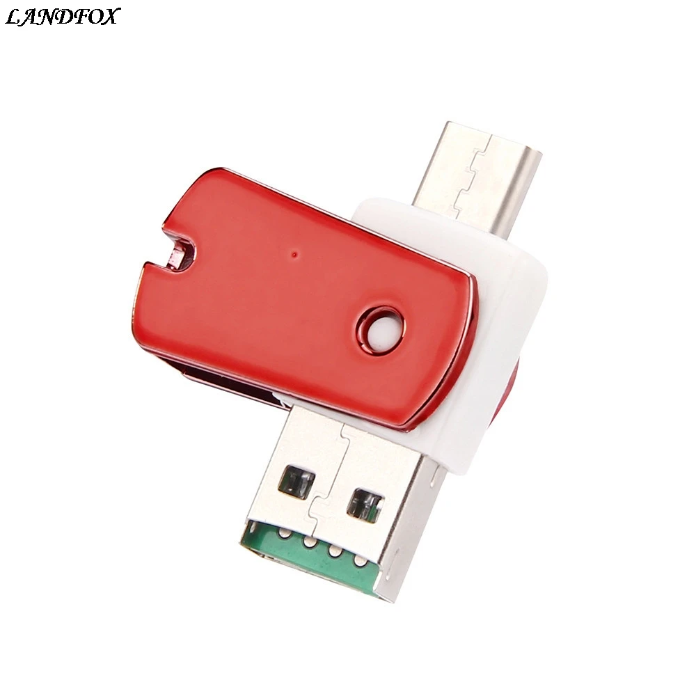 LANDFOX OTG Type C к USB 3 1 Micro SD TF кардридер адаптер для Android телефона Windows 98/NT/ME/2000/XP/7/8.1/10