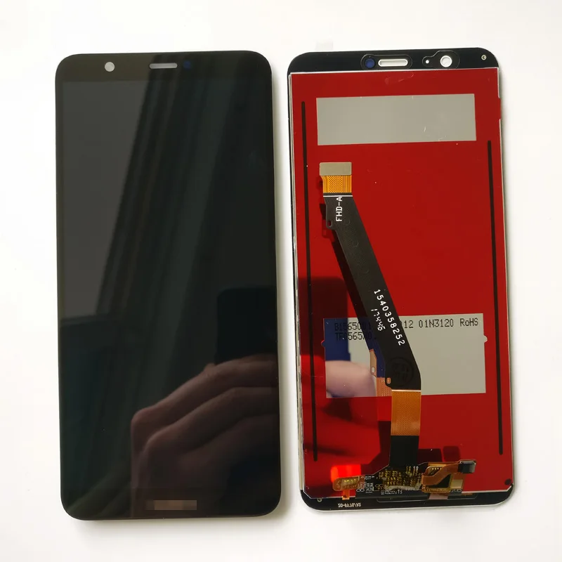 100% протестированный Черный/Белый Новый Для Huawei P Smart FIG-LX1 / FIG-L21 Полный ЖК-дисплей +