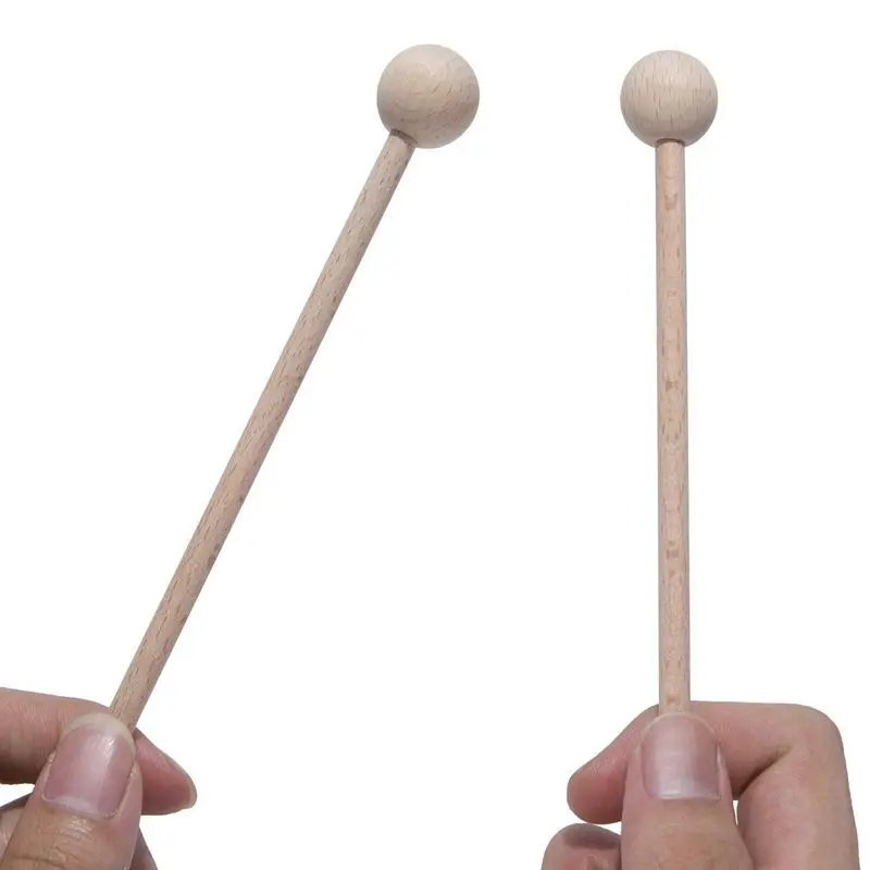 2 Pair Wood Mallets Percussion Sticks for Energy Chime Xylophone Block Glockenspiel and Bells |