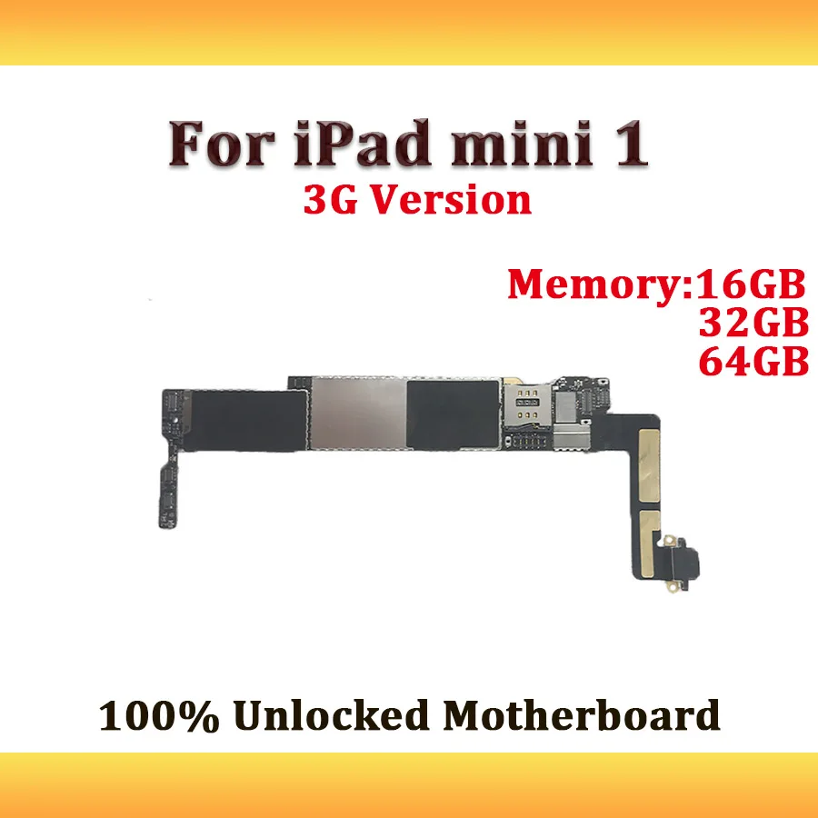 Материнская плата iCloud разблокированная версия 3G для iPad mini 1 сменная материнская