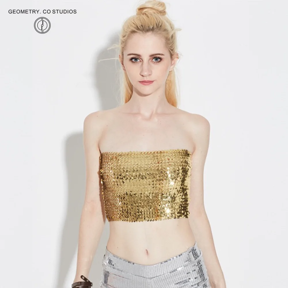 Solid Color stripes gold sequined camis short sexy &ampClub sequin luxury party women vestido Camisole | Женская одежда