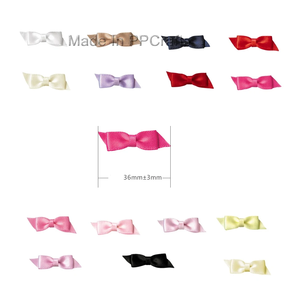 

36MM Satin Ribbon Pinched Squareknot For Packing Cloth Hairbow DIY Crafts 200pcs Free Shipping