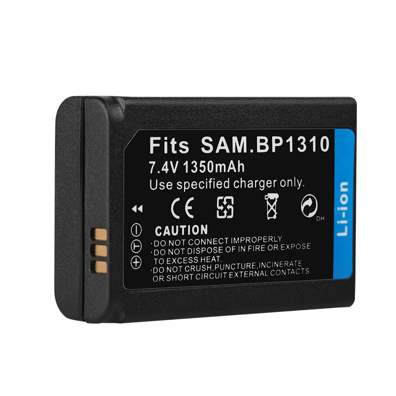 Аккумулятор Dinto 1350 мА · ч 7 4 В 1 шт. IA-BP1310 IABP1310 BP-1310 BP 1310 для цифровой камеры Samsung NX100