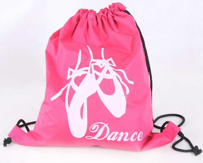 

Hot Pink And Black Cheap Pointe Shoes Ballet Shoes Dance Printing Cute Child Kids Dance Bags / Girls Ballet Bag