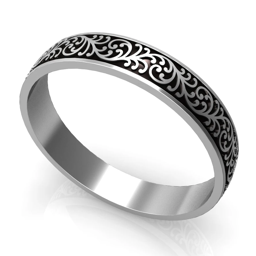 Black Inner Ring Floya римская фигура стекируемые заполненные кольца Femme Argent внутренние кольца 4 мм ширина Сменные оригинальные коктейльные аксессуары - Цвет основного камня: Black Inner Ring