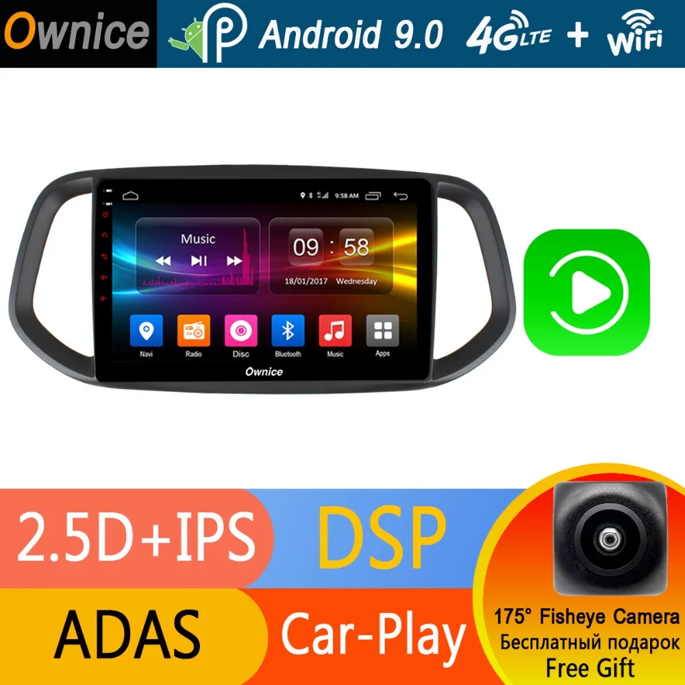 Octa 8 Core 10 1 &quotIPS Android 9 0 автомобильный Радио родной GPS dvd-плеер для Kia KX3 2015 2016 2017 4G RAM +