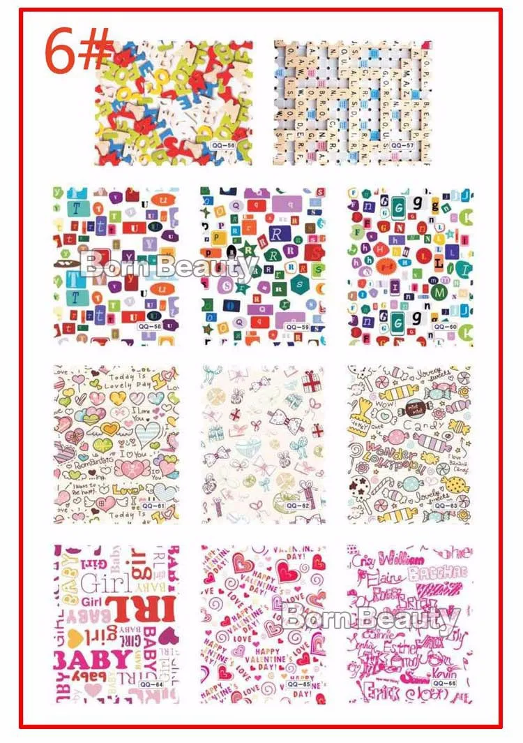 1sheet Hot Postage Stamp Water Transfer Nail Art Stickers Flowers Building Heart Design Decals Decoration Tools | Красота и здоровье