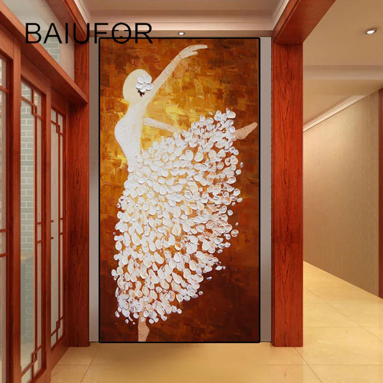 Baiufor полный алмазов живопись Вышивка с алмазной мозаики Балетные Костюмы