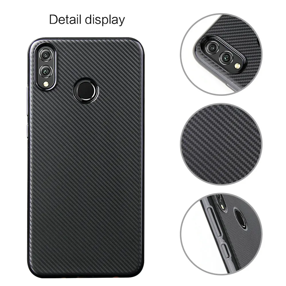 For Huawei Honor 8X /View 10 Lite/Honor 7 Case Ultra Thin Carbon Fiber Texture TPU Shell Soft Flexible Phone Back Cover |