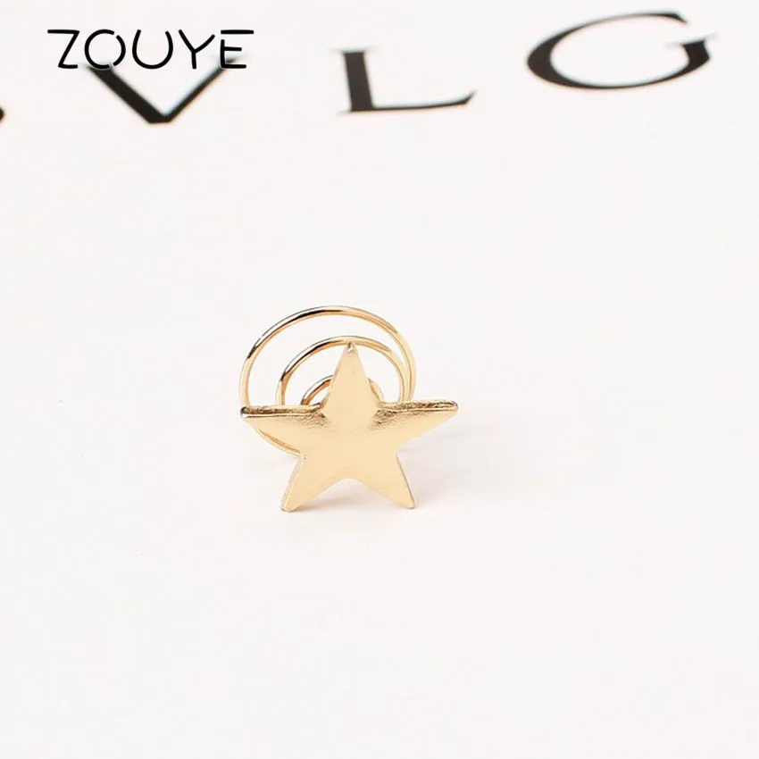 ZOUYE Star Helical Hairpin Hair Jewelry 5pics Fairy Cute Romantic Golden Color Trendy | Украшения и аксессуары