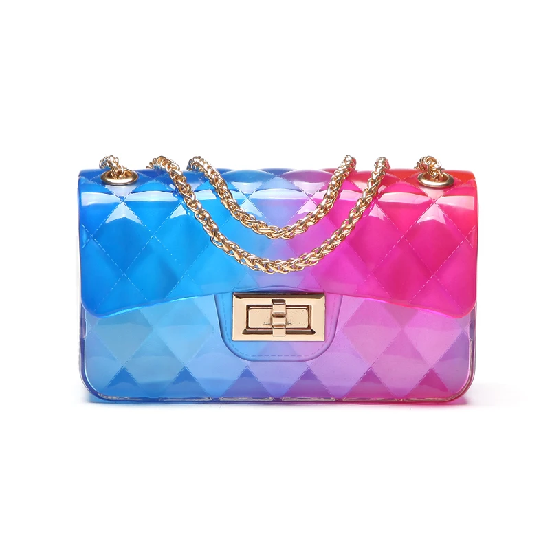 Прозрачная железная сумка ярких цветов дизайнерская дамская сумочка мессенджер