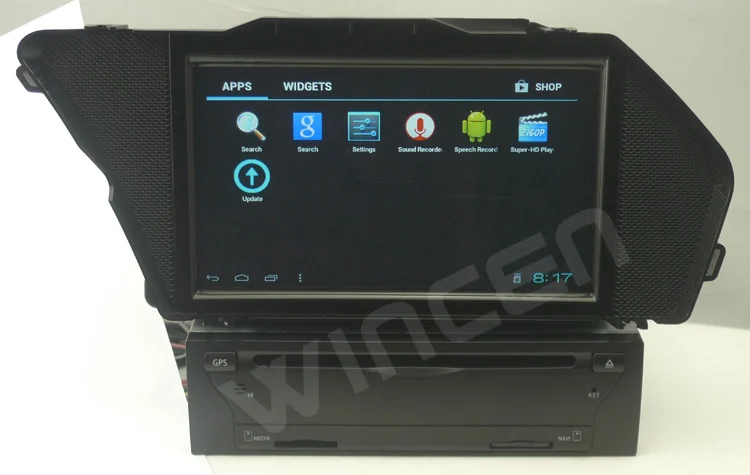 Android 4.0 + WinCE Система 6.0 Игрок Автомобиля DVD GPS для Benz GLK Class 512 МБ памяти 4 ГБ сторге