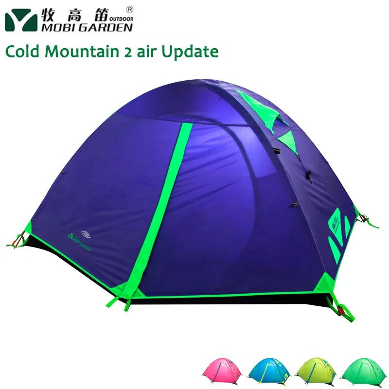 

Mobi Garden Leng Shan 2AIR-Update-Version Aluminum Pole 2-people 3-season colorful Rainproof Tent