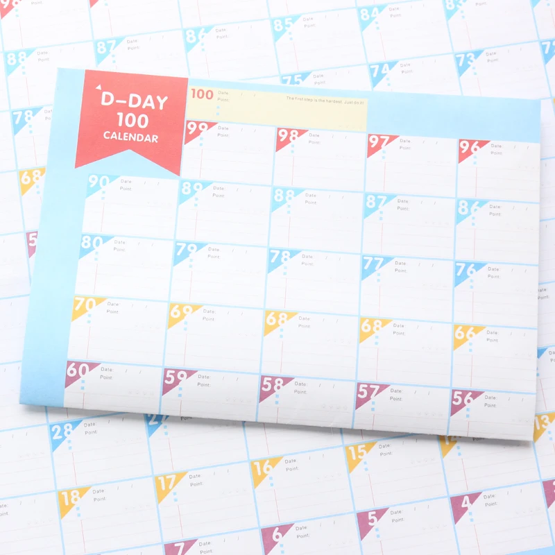 Domikee 2019 новый милый A4 большой классический цветной офисный школьный ежедневник 100