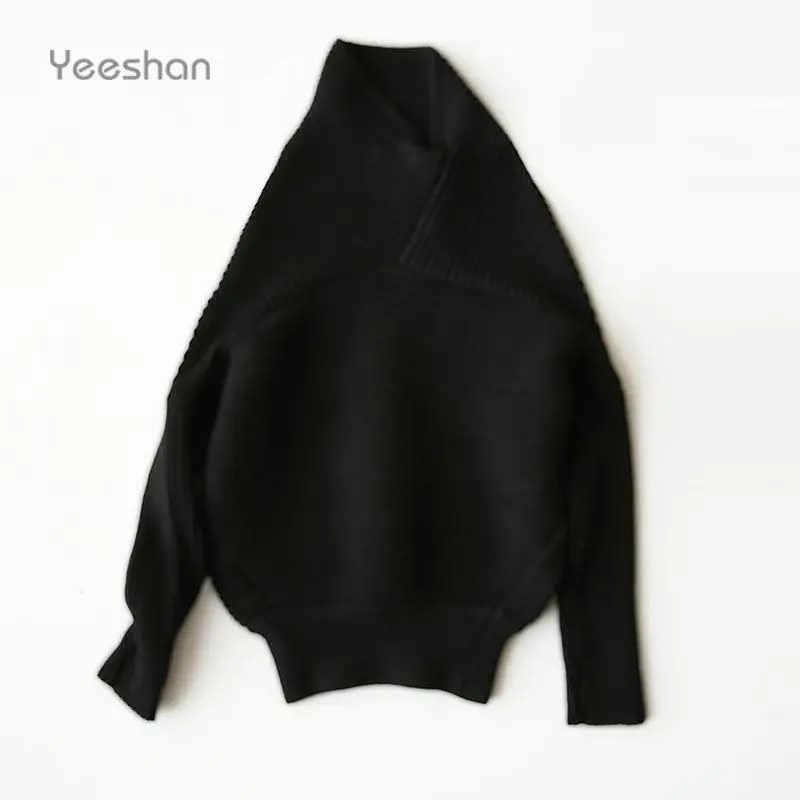 Yeeshan кашемировый свитер с высоким воротом женский рукавами летучая мышь женские