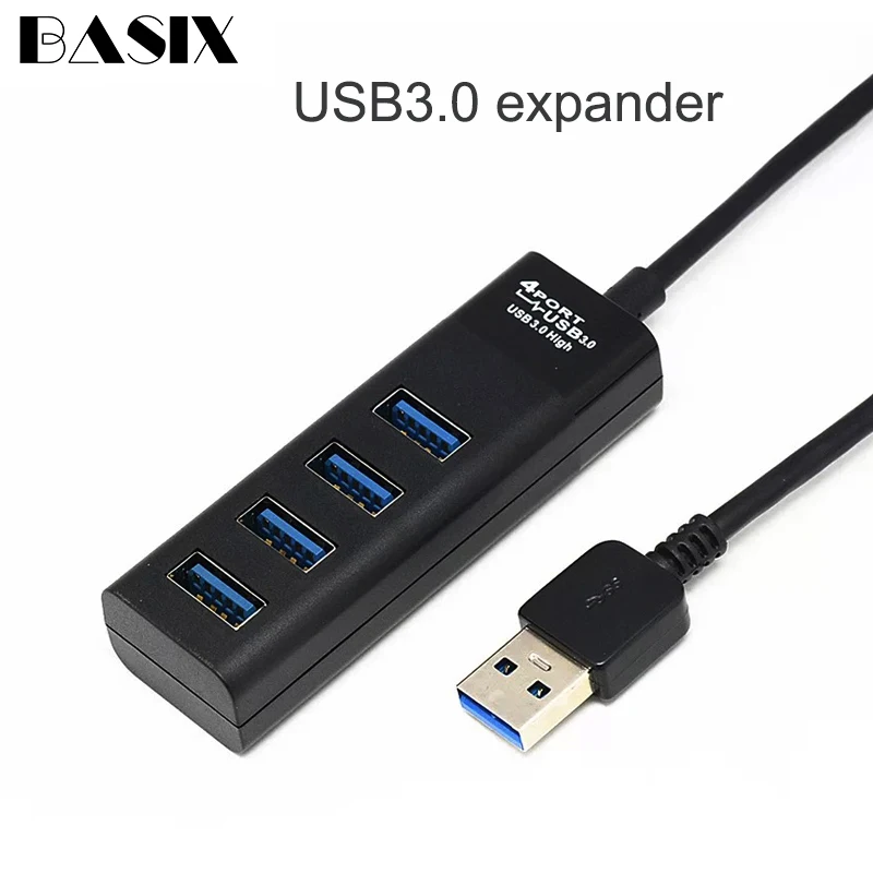 BASIX 4 порта Usb 3 0 концентратор адаптер в 1 USB OTG с * алюминиевый порт сплав для Macbook Air