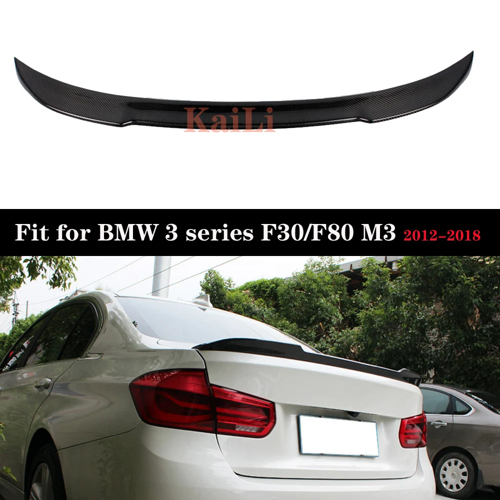 

For BMW 3 Series F30 F80 M3 Carbon Rear Trunk Spoiler Boot Tail Lip 2012-2018 Car Wing