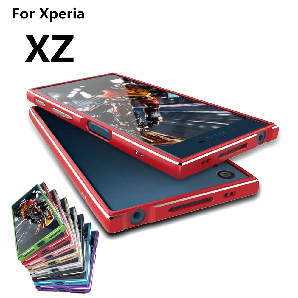 Чехол для Sony XZ Luxury Deluxe Ультратонкий чехол алюминиевый бампер Xperia F8332 5 2 дюйма +