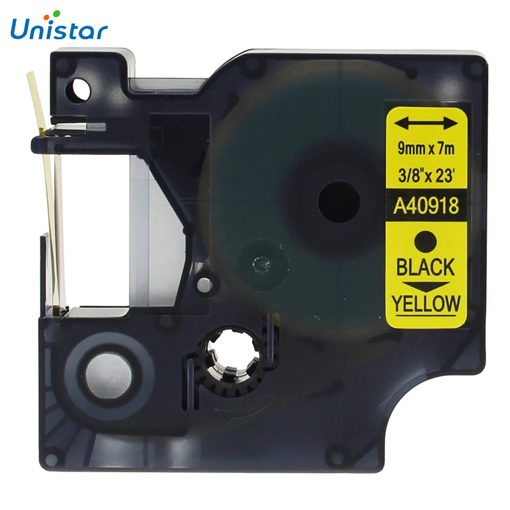 UNISTAR 2 шт. совместимы с фотографиями диаметром 9 мм черные на желтых лентах для