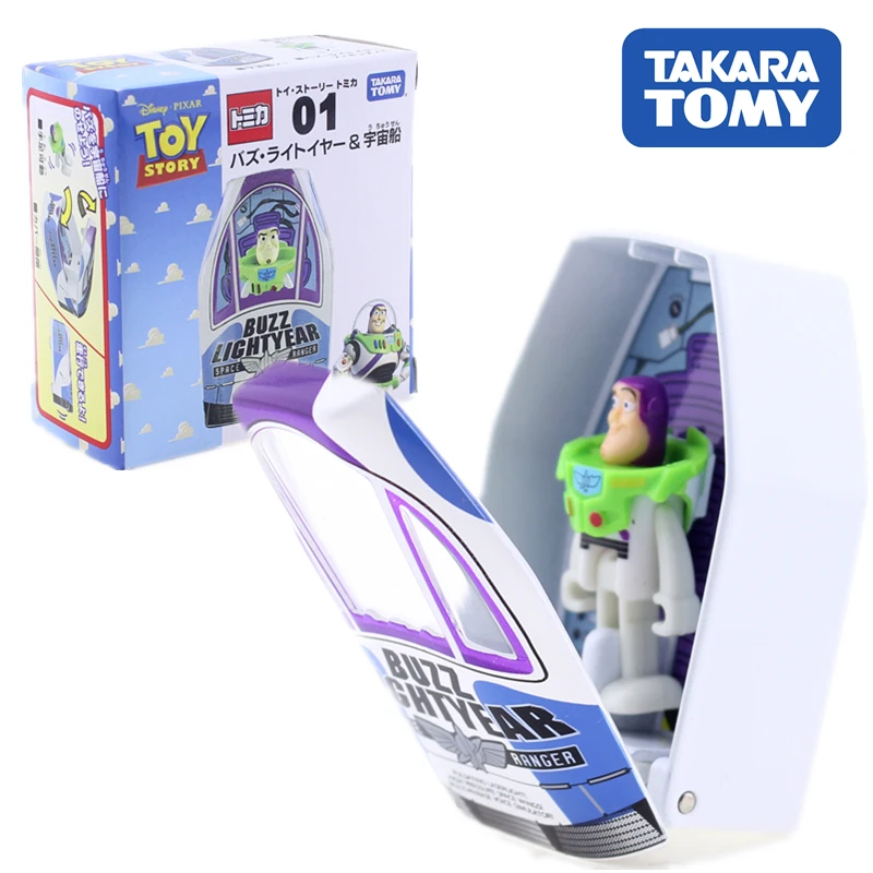 TOMICA История игрушек 01 Базз Лайтер и космический корабль Дисней Такара Томи Литые