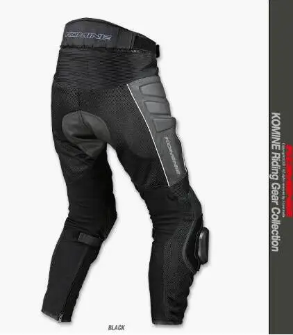 KOMINE pk-709 кожаные брюки Титан сплав спортивные брюки для девочек мотоциклетные штаны для летняя одежда для девочек брюки для верховой езды для девочек 03