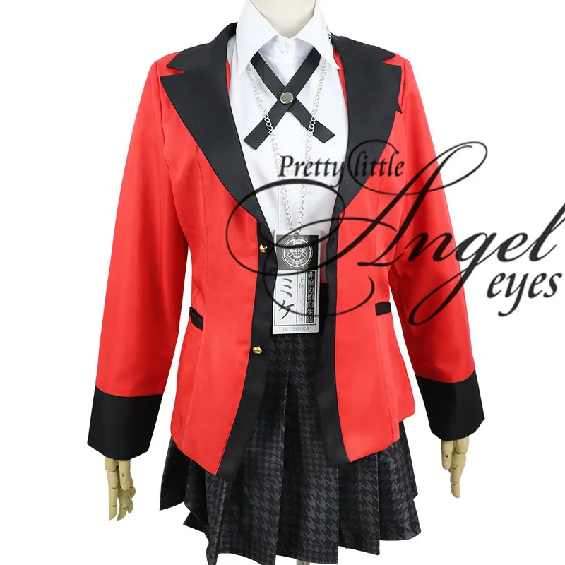 Аниме Kakegurui компульсивный Gambler костюм Jabami Yumeko Yumemite Yumemi kakegurui униформа