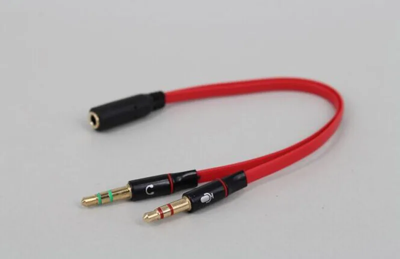 ULIFART 3.5mm Female to 2 Male Headphone Mic Audio Y Splitter Flat Stereo Adapter Cable For Laptop | Компьютеры и офис