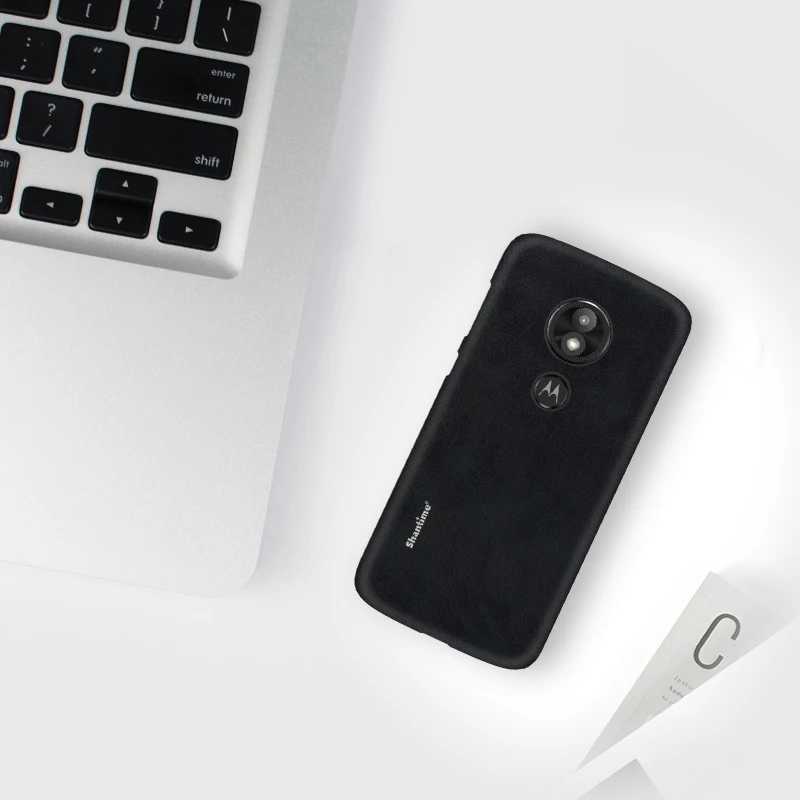 Black Роскошный Винтажный чехол из искусственной кожи чехол для Motorola Moto E5 чехол для телефона для Motorola Moto E5 Plus, чехол в деловом стиле - Цвет: Black