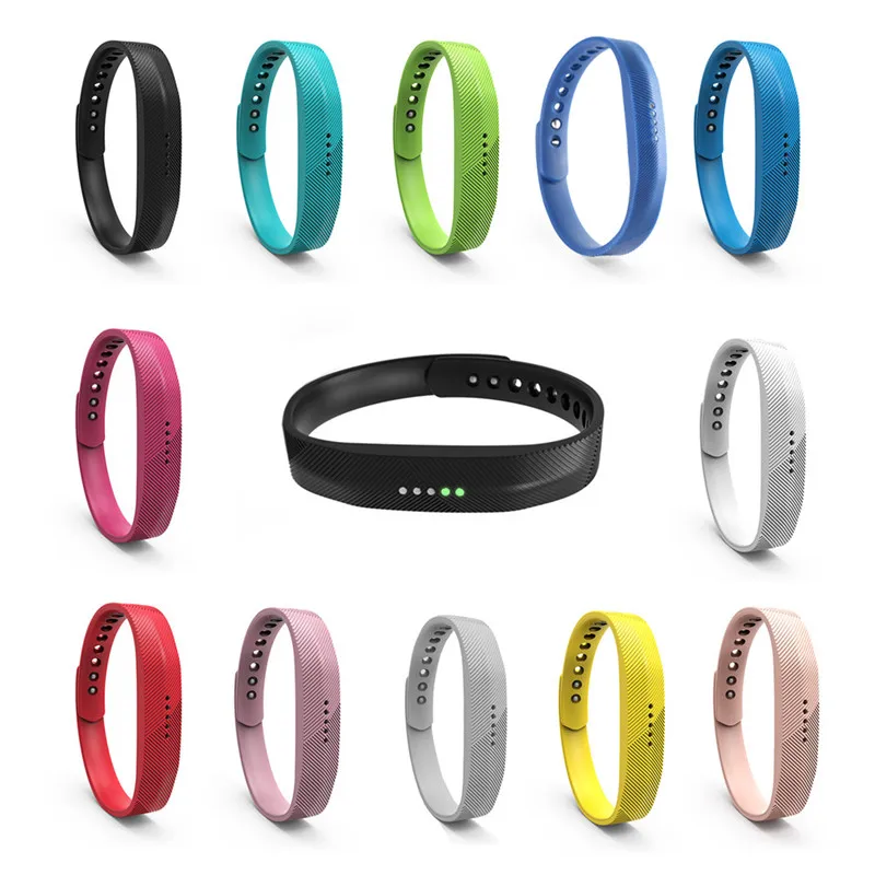 Tonbux для Fitbit Flex 2 спортивный мягкий силиконовый ремешок на запястье Смарт Браслет