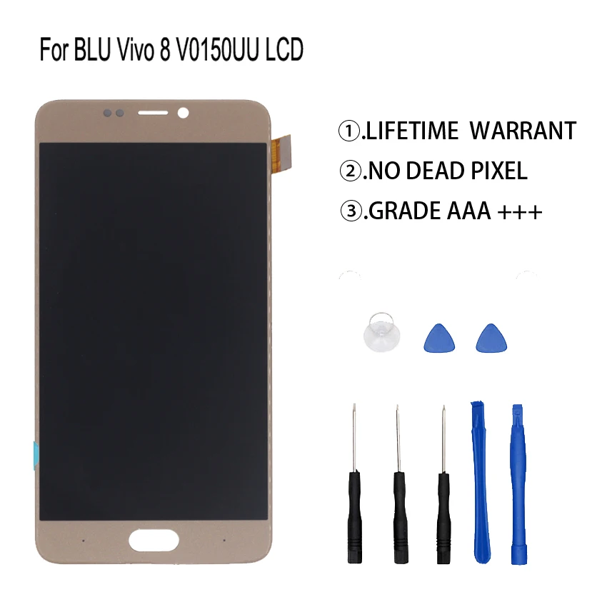Протестированный оригинал для BLU Vivo 8 V0150UU ЖК дисплей сенсорный экран дигитайзер
