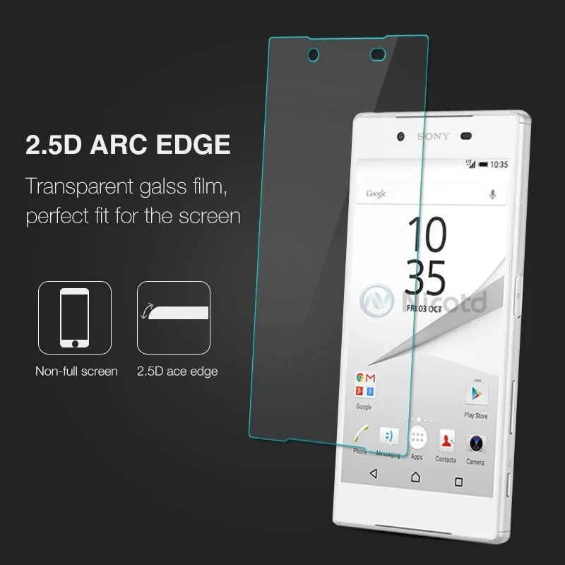 Защита экрана для Sony Xperia Z5 Compact M2 9H твердость E3 E5 Premium E4G C3 закаленное стекло не