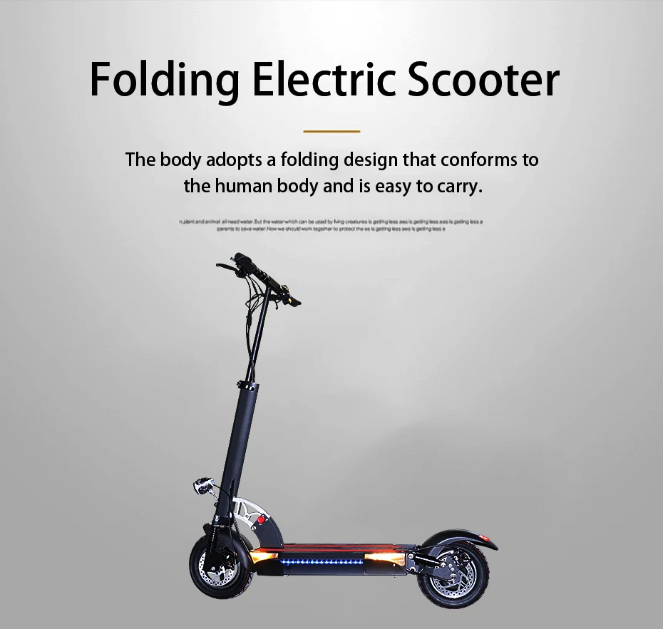 Электрический скутер 48V 500W для взрослых Patinete Electrico мотороллер мотор Trotinette Electrique взрослый Escooter e Электрический скутер