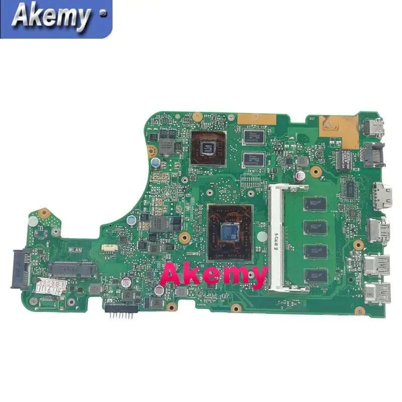 AK X555DG X555YI материнская плата для ноутбука For Asus X555Y X555D A10-7400P 4 Гб RAM Тест ОК |