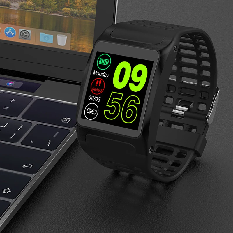 Мужские смарт часы с bluetooth спортивные наручные пульсометром электронный