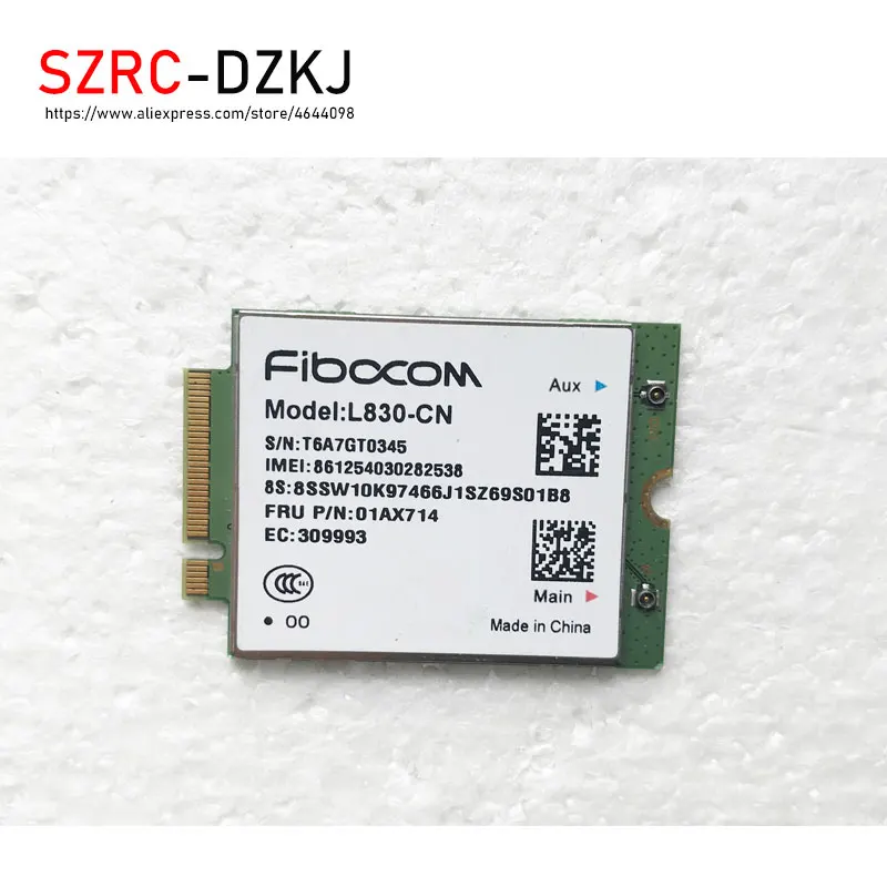 L830-CN 4G M.2 WWAN для Lenovo MIIX 510-12-ISK L830CN Беспроводные адаптеры WAN ноутбука FRU 01AX714 |
