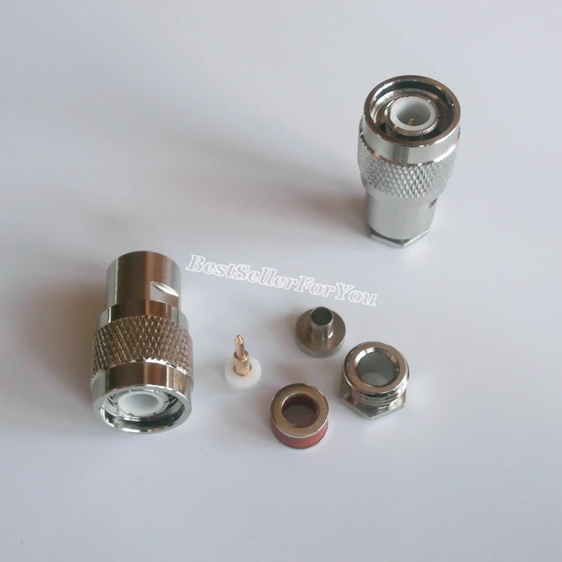 1 шт. TNC Штекерный зажим RG58 RG142 RG400 RG223 LMR195 LMR200 кабельный радиочастотный разъем