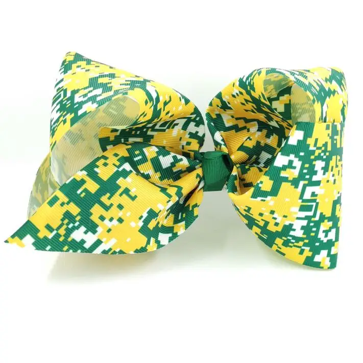 

20pcs Free shipping 20cm Geometric Designs Printing Ribbon Hairbow Jojobow