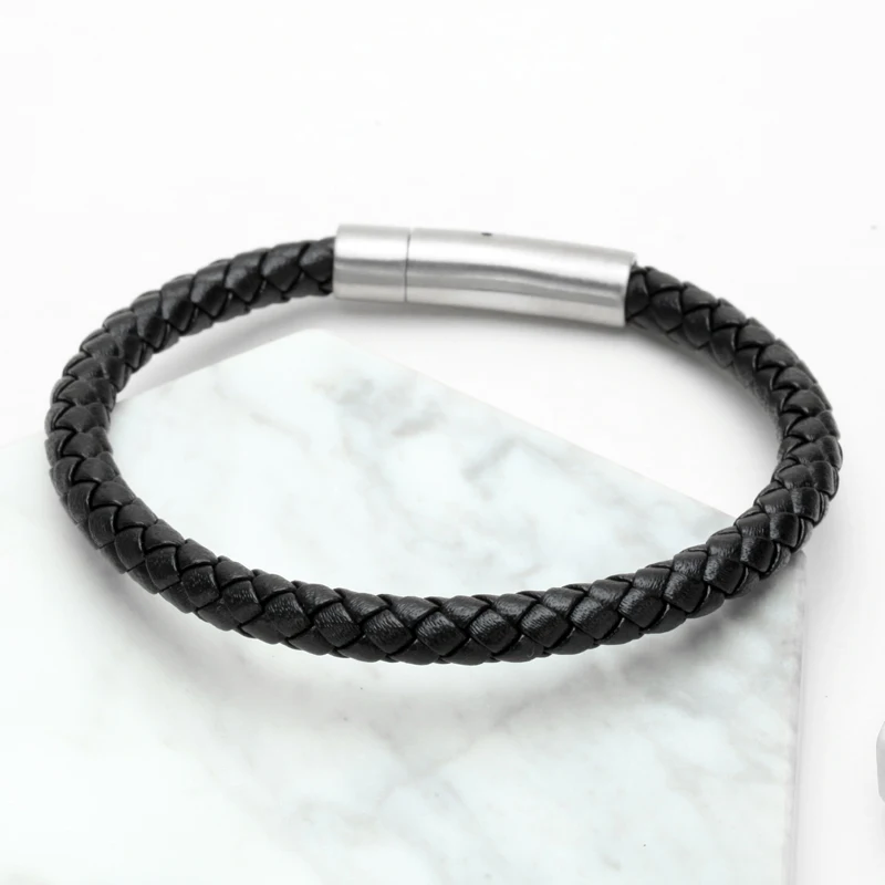 Mcllroy мужские браслеты из натуральной коровьей кожи титановая сталь мужской ретро