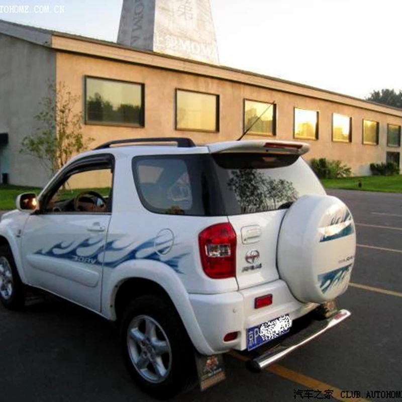 Для Toyota RAV4 спойлер 2001-2005 Высокое качество ABS Материал автомобильное заднее крыло