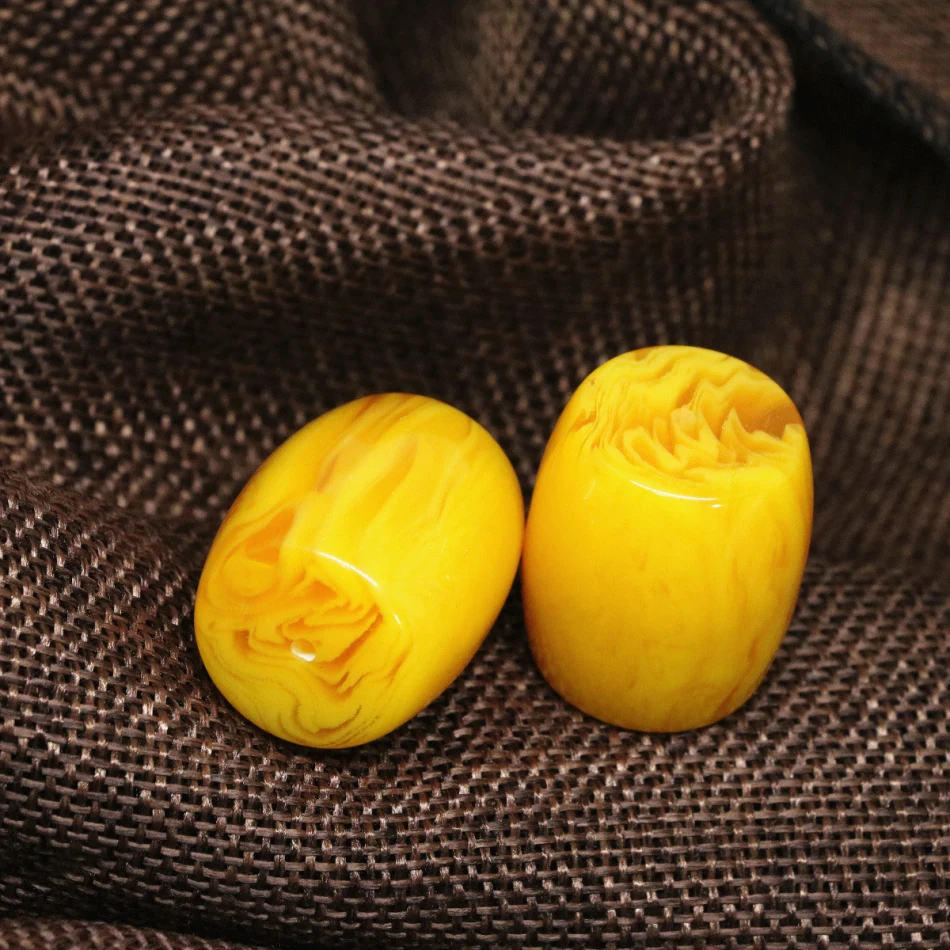 High Quality Antique Imitation Yellow Resin Beeswax Pendant Barrel Tube Beeswaxfactory Outlet Charm Jewelry 3pcs 23*27mm B1895 |