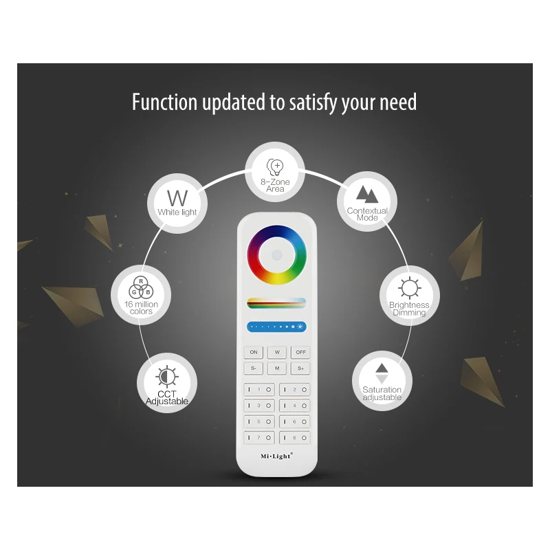 

DC12V 24V 5 IN 1 Smart Led Controller For Single Color RGBW RGB CCT Led Strip Can FUT089 4 Zone RF / WL-Box1 2.4GHz Wifi Control