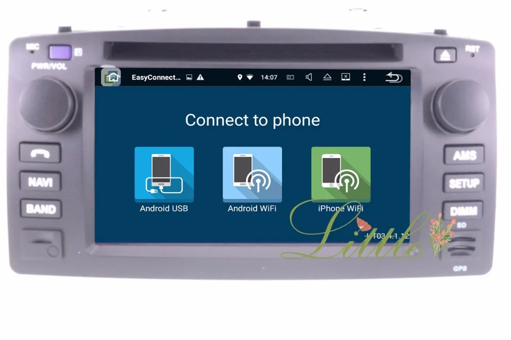 DVD-плеер Android6 автомобильный GPS-навигатор для Toyota Corolla 2001-2006 8-ядерный