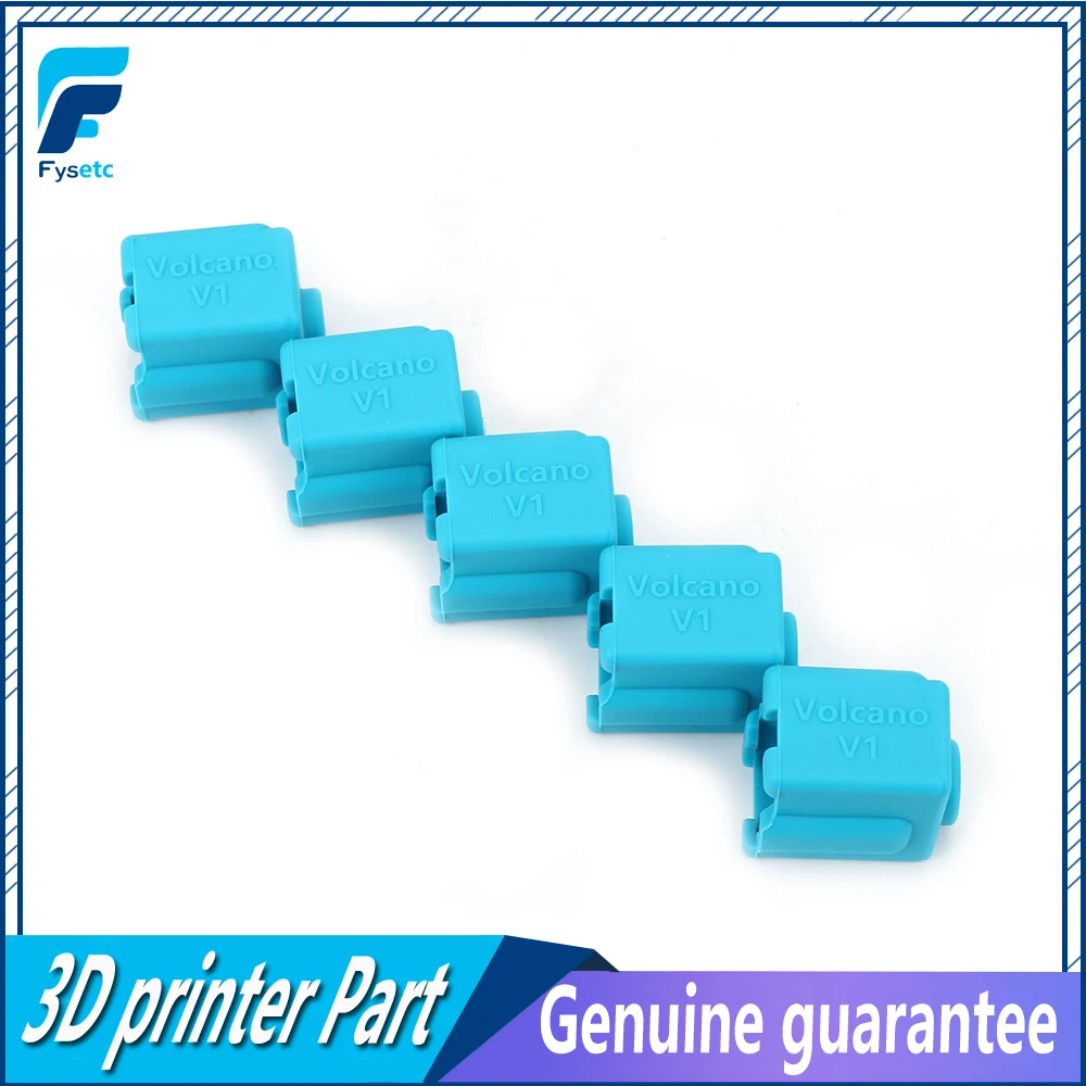 10pcs Blue Volcano V1 Silicone Sock Heated Block J-head Hotend Bowden/Direct Extruder Cover 3D Printer Part | Компьютеры и офис