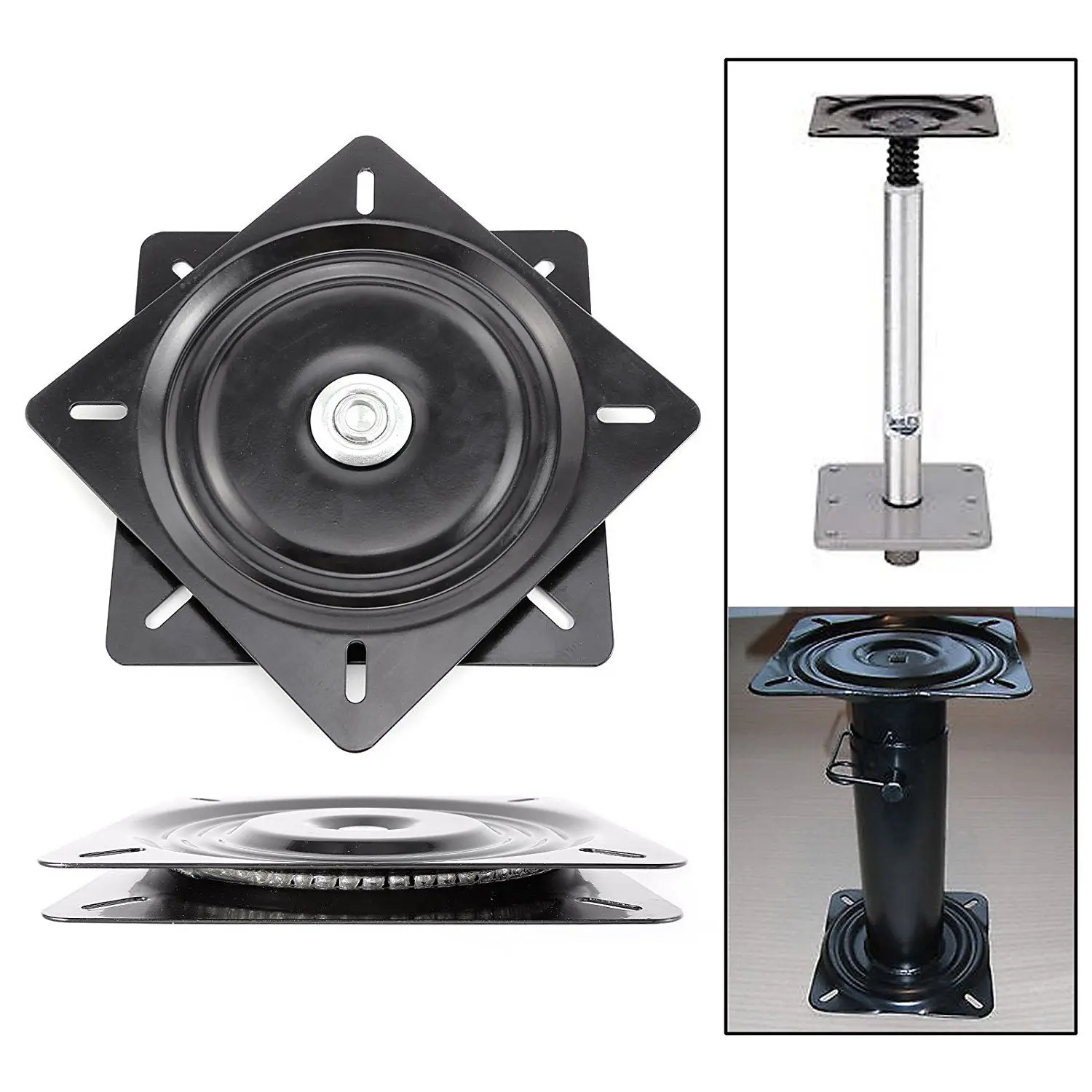 

8 inch boat seat swivel plate fishing boat marine seat swivel rotation 360 degree universal rotation 20 x 20 x 2cm Drop shipping