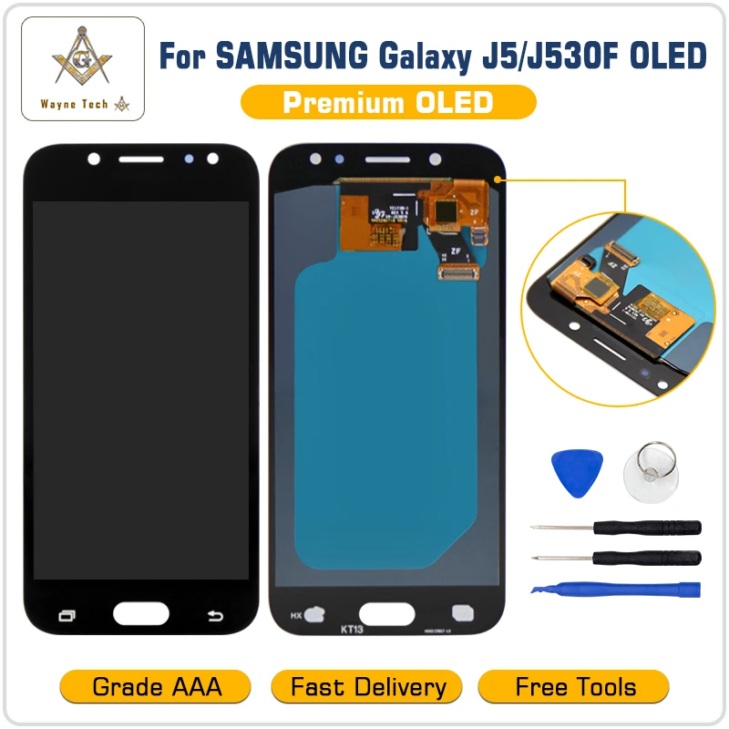 OLED экран для Samsung J530 ЖК дисплей GALAXY J530F с сенсорным дигитайзером в сборе J5 2017