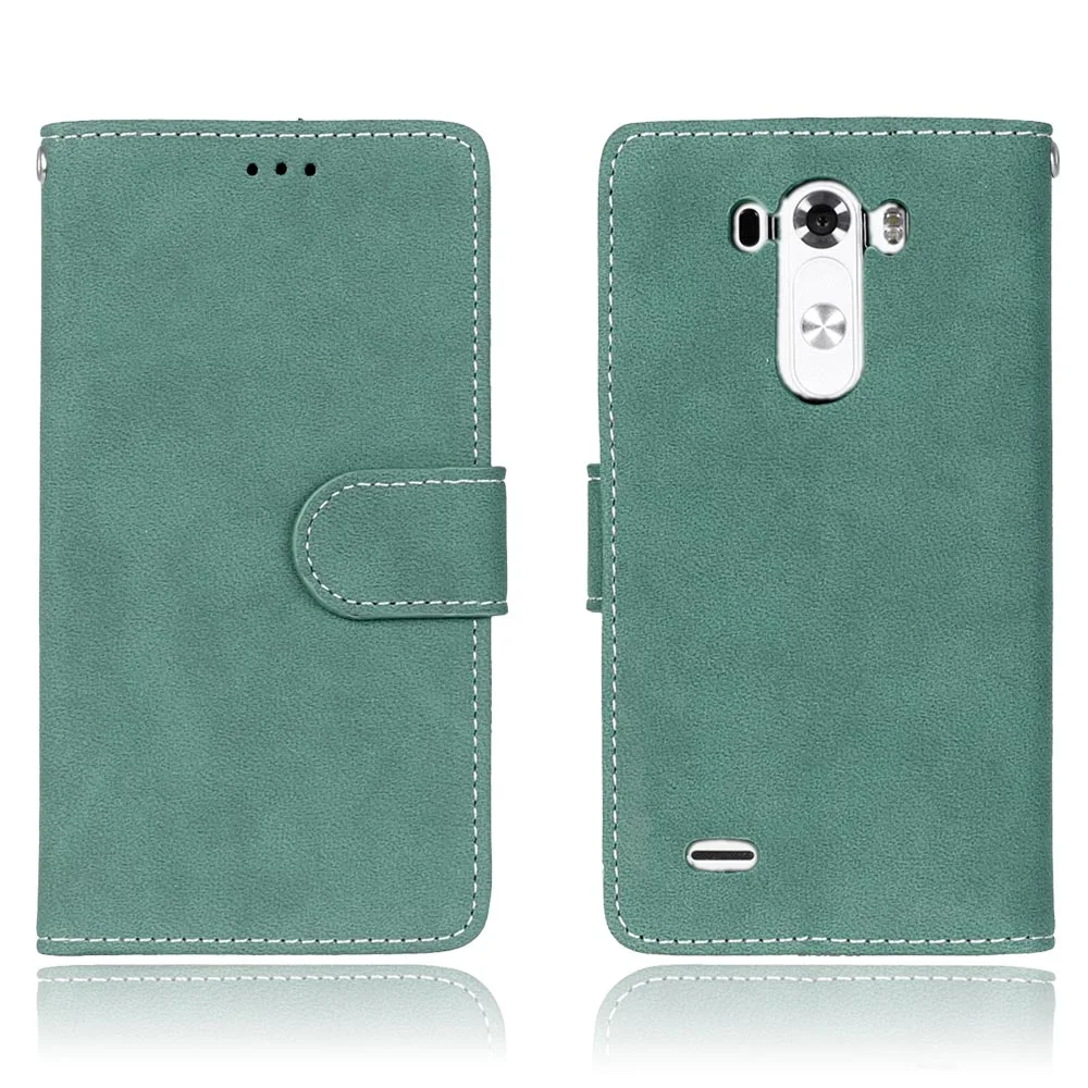 Green Флип кожаный чехол-бумажник для LG G3, чехол для телефона s с подставкой, держатель для карт, чехол для fundas LG G3 D830 D831 D850 D851 D855, чехлы, сумка - Цвет: Green