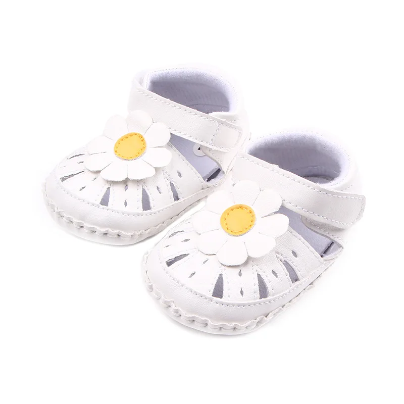 2017 Baby Summer Girls Lovely Flower Princess Shoes Infants Antislip First Walkers 0-1 T |