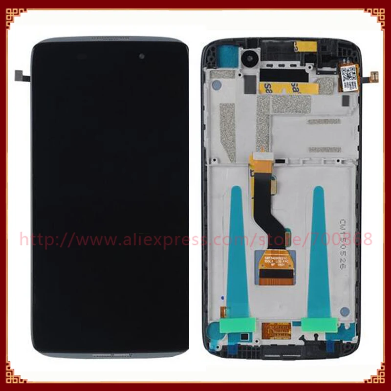 Для Alcatel One Touch Idol 3 OT6039 6039 жк дисплей + фото для с рамкой|Экраны мобильных телефонов|
