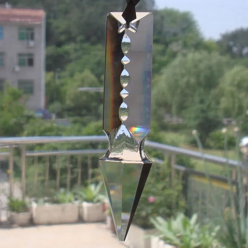 

150pcs 76mm Rockets Head shape crystal chandelier part pendant SUNCATCHER Crystal Chandelier Parts free shipping