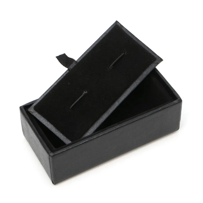 Мужские Запонки Зажим для галстука кольцо коробка хранения искусственная кожа